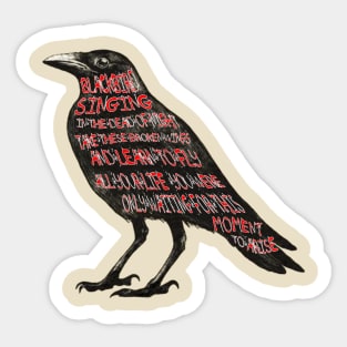 black bird Sticker